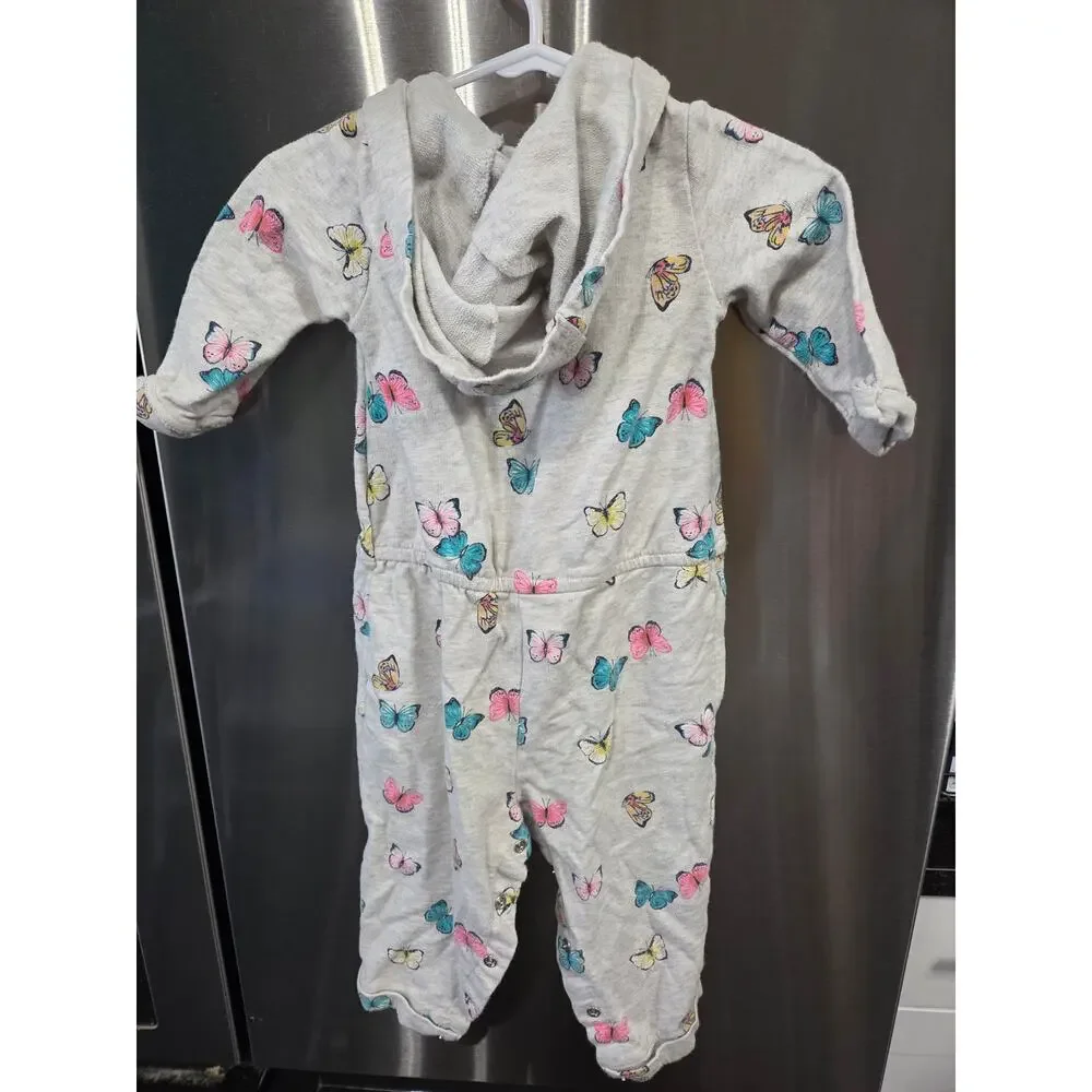 Butterfly Hooded Jumpsuit - Carter's - 18mo